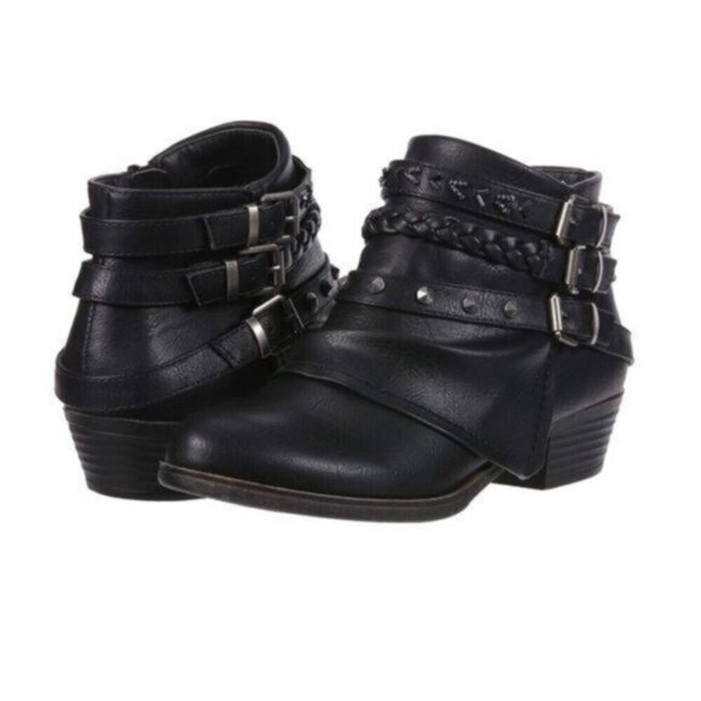 Sugar Women's Buckle Ankle Boot Size 8 Block Heel NEW # box A91